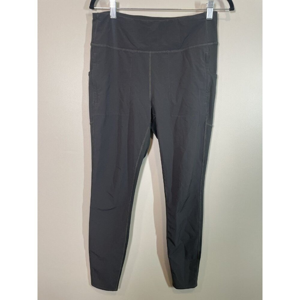 The North Face Women's Leggings Size L Gray Activewear Stretch Fabric Workout